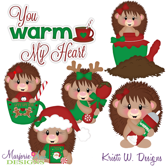 You Warm My Heart-Hedgehogs SVG Cutting Files Includes Clipart - Click Image to Close